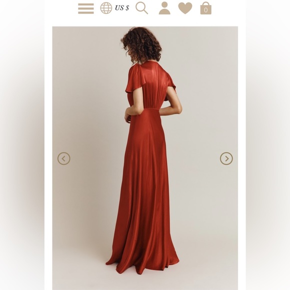 Ghost London Delphine Satin Maxi Dress - Picture 2 of 8